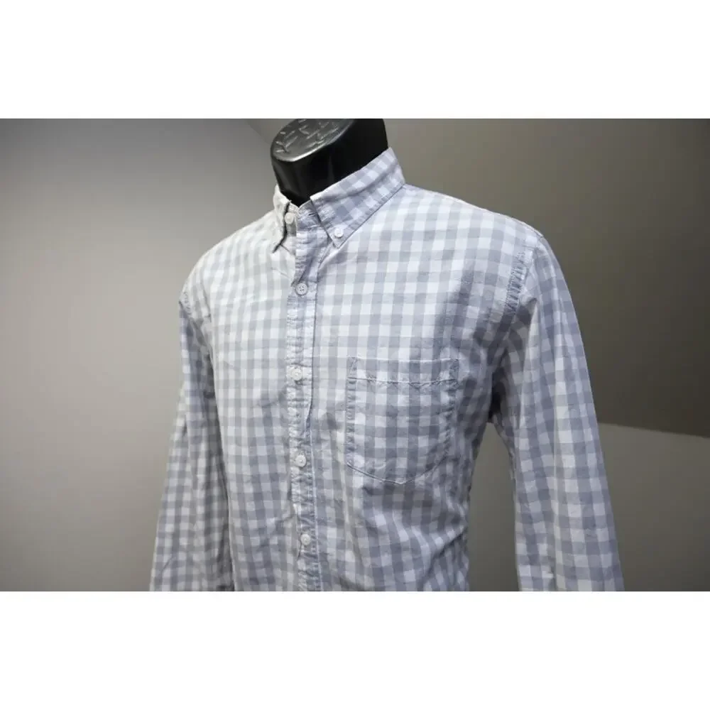 J Crew Casual Plaid Dress Shirt Button Up Front Pocket Long‎ Sleeve Mens Medium